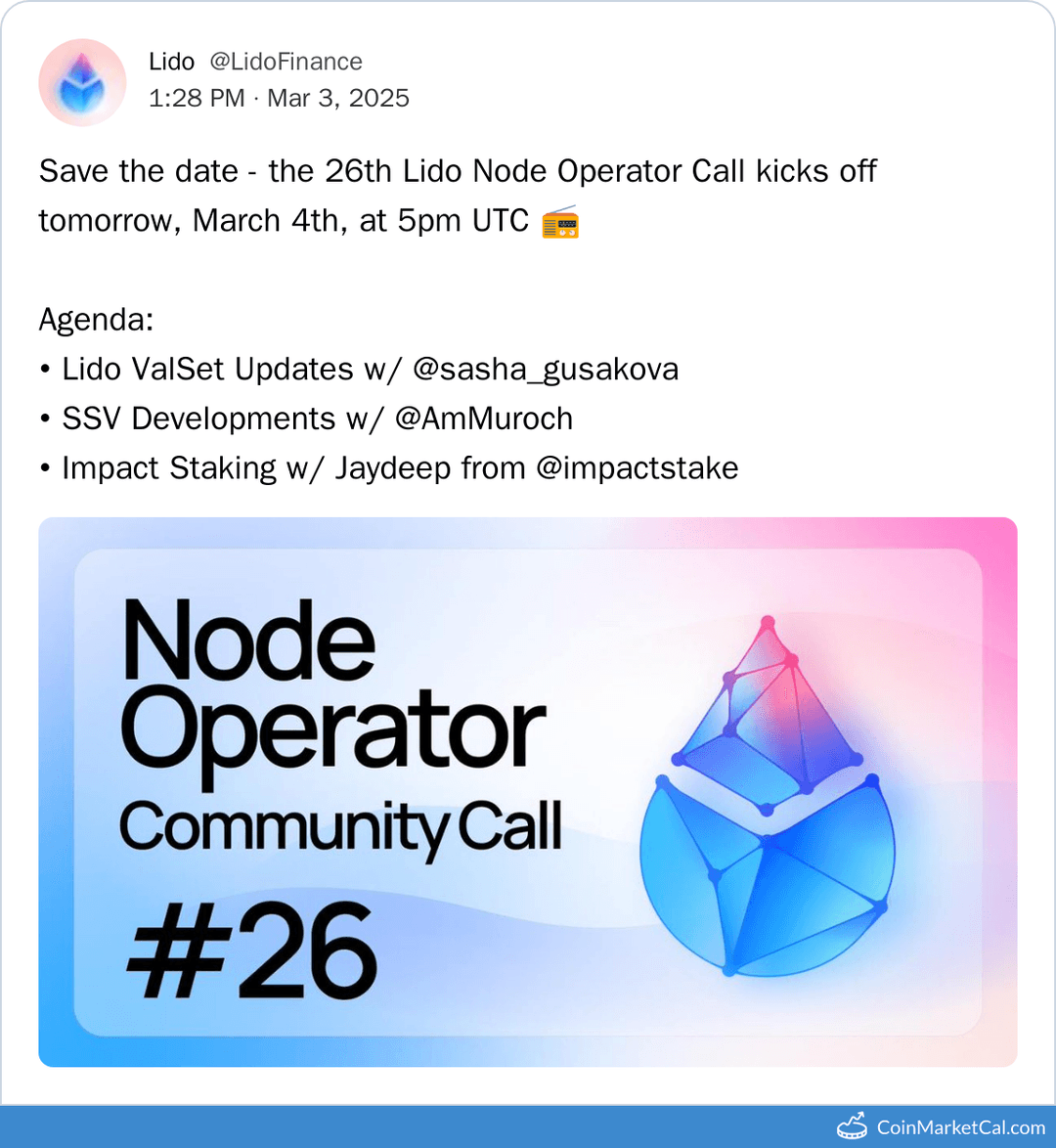 Node Operator Call