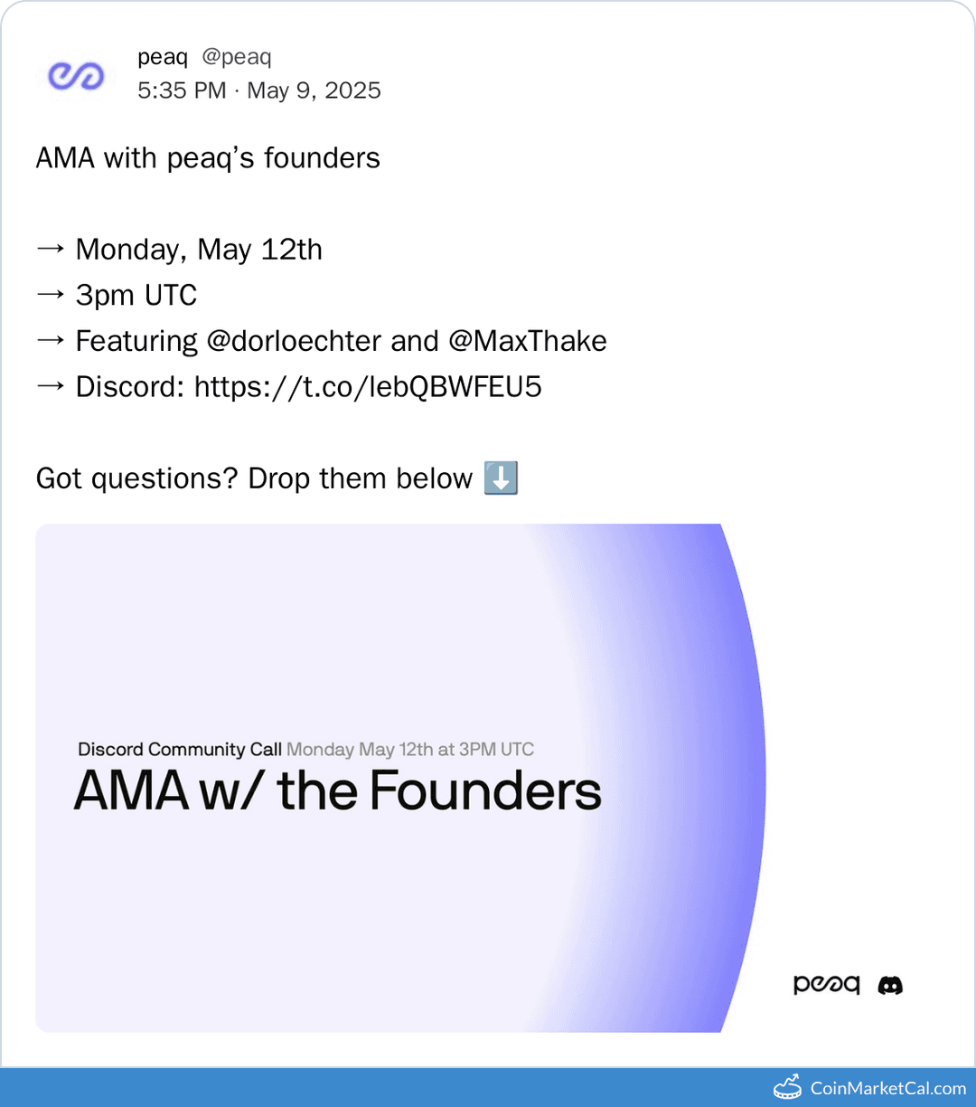 Peaq AMA with Founders
