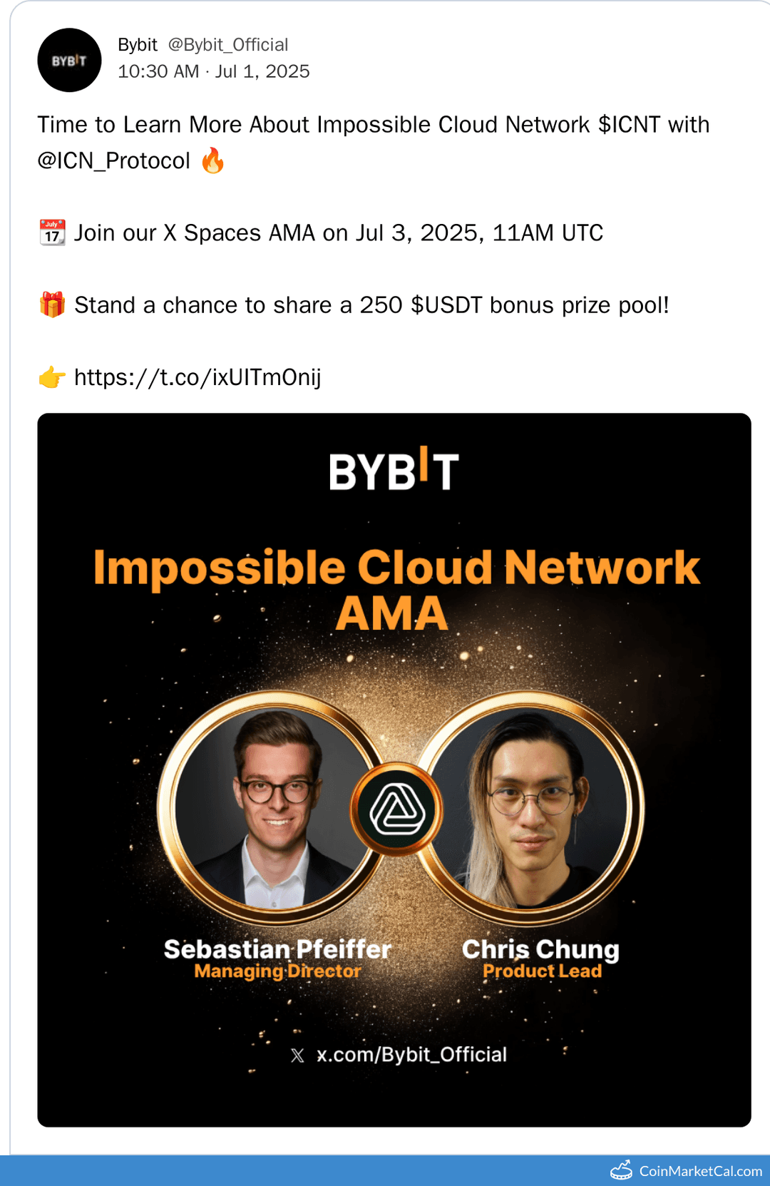 The Impossible Cloud NetworkAMA with Bybit