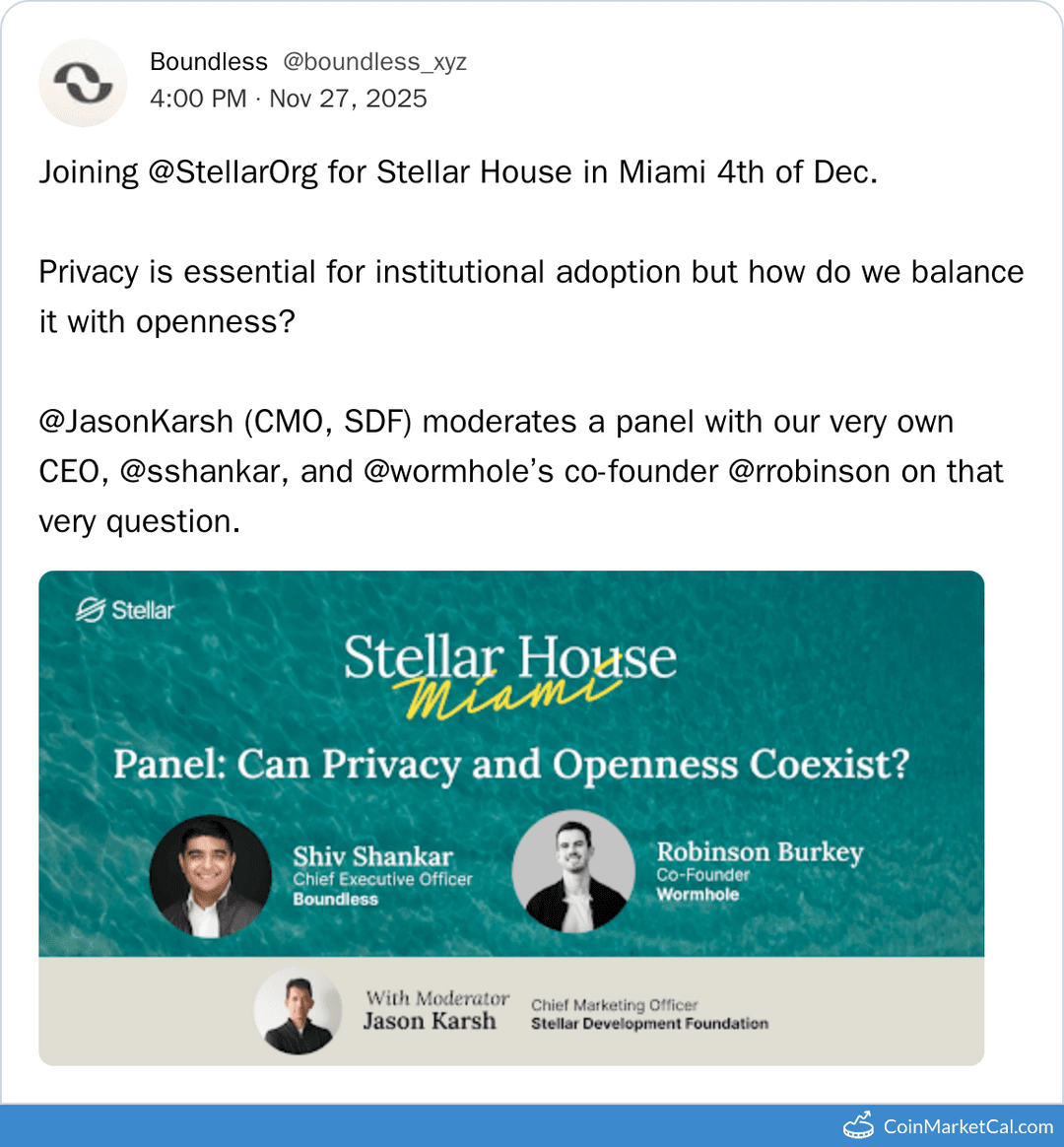 Boundless Stellar House Miami Panel