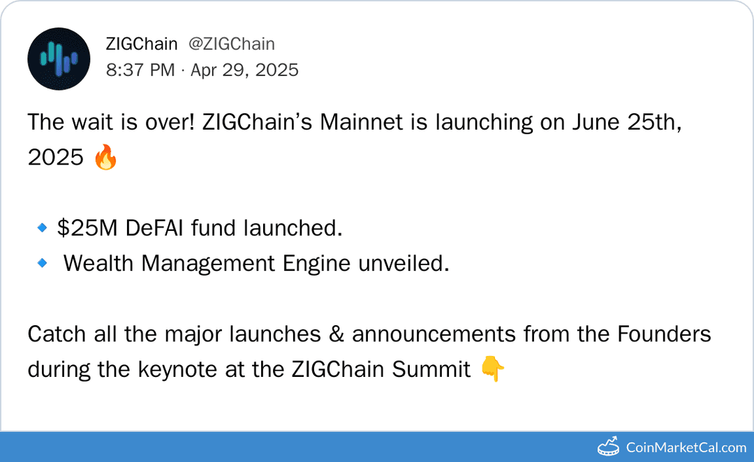 ZIGChain Mainnet Launch