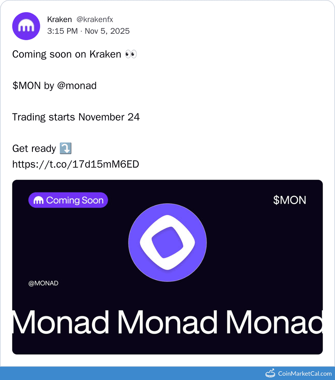 Kraken Listing Monad