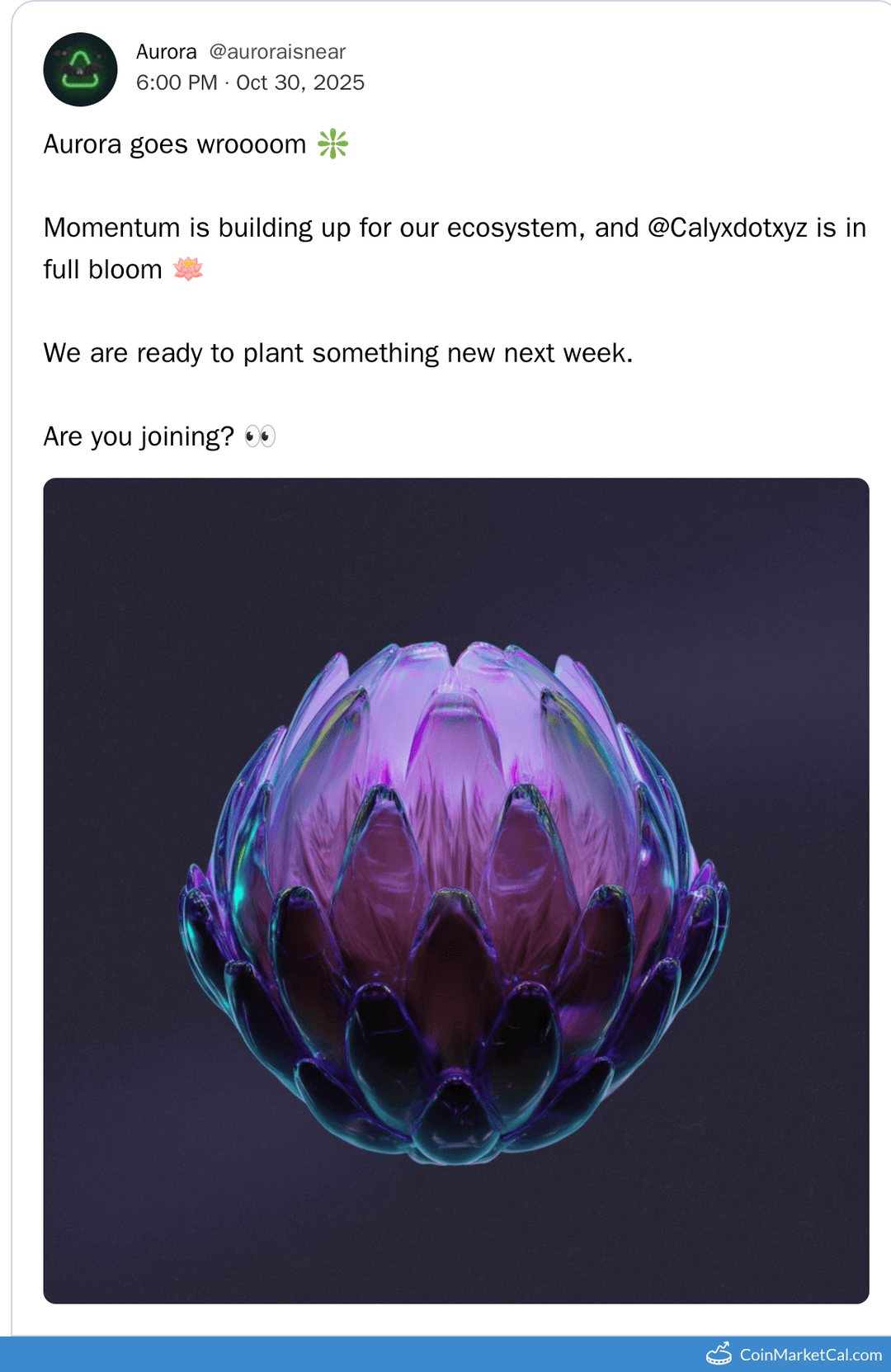 Aurora Announcement - November 9, 2025