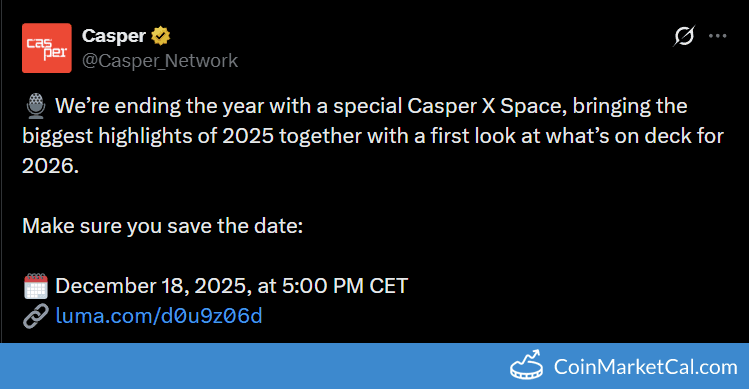 Casper Network End-of-year X Spaces