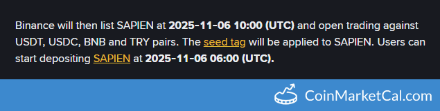 Binance Listing of Sapien (SPN) with USDT, USDC, BNB, and TRY Pairs