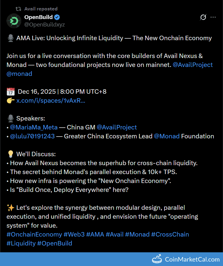 AMA with OpenBuild on Avail and Monad