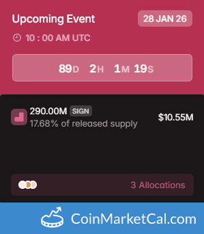 Sign 290MM Token Unlock