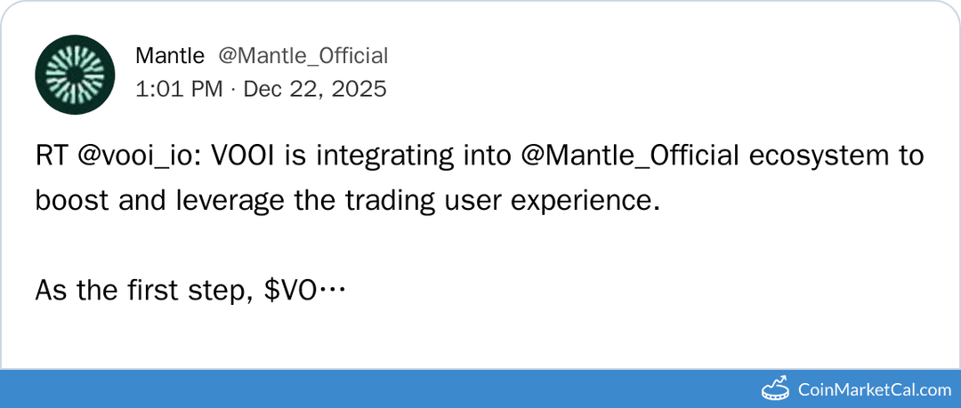 Mantle Network Partnership with VOOI for Seamless Trading