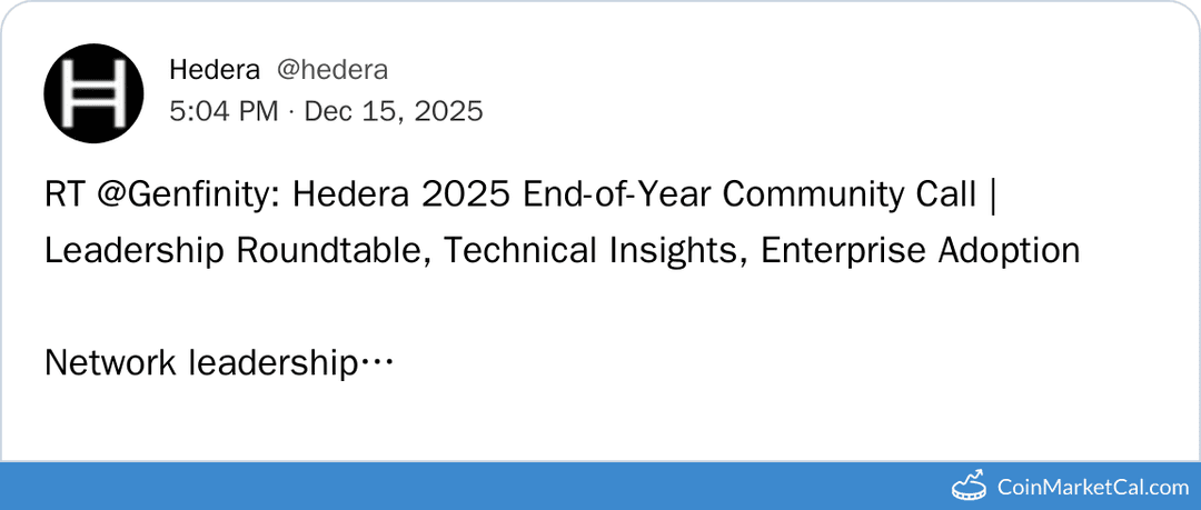 Hedera Community Call 2025