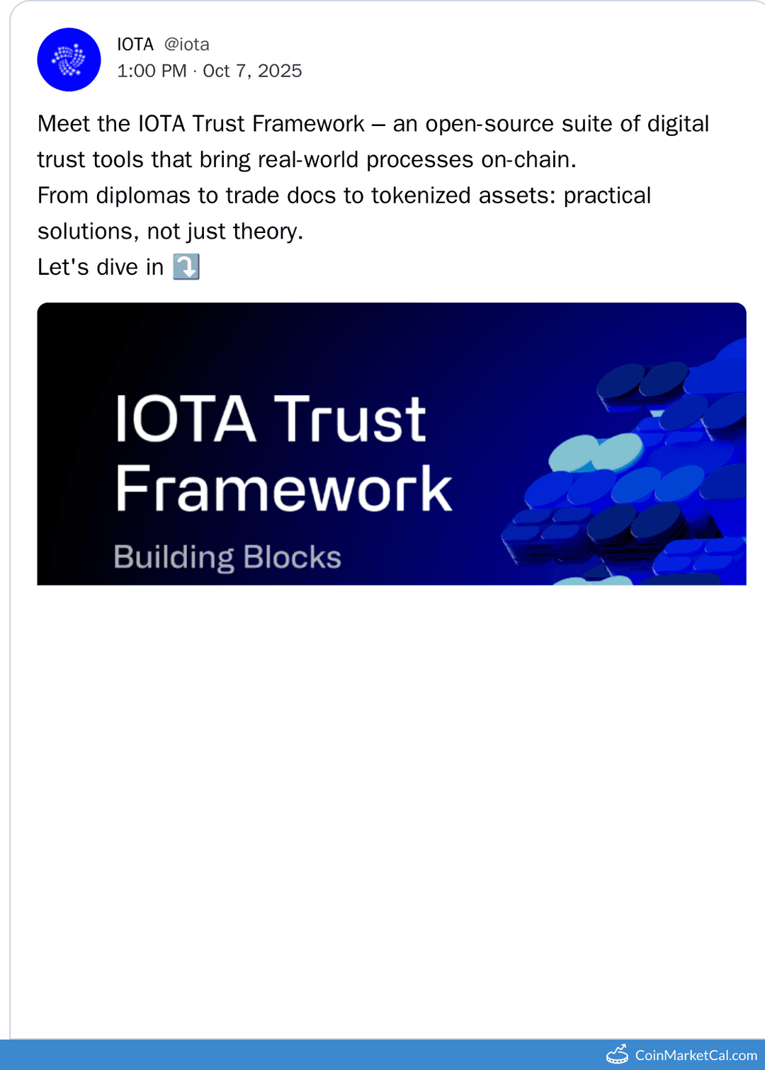IOTA Trust Framework Release