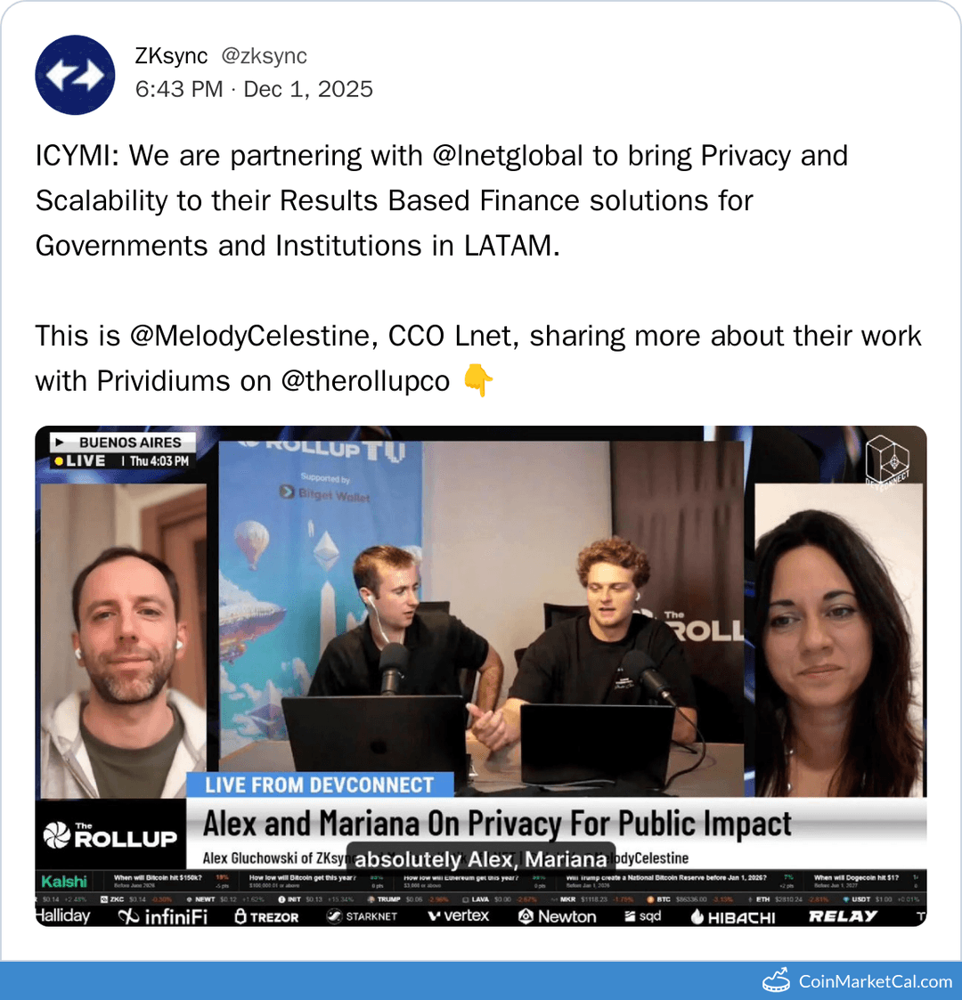 ZKsync Lnet Global Partnership