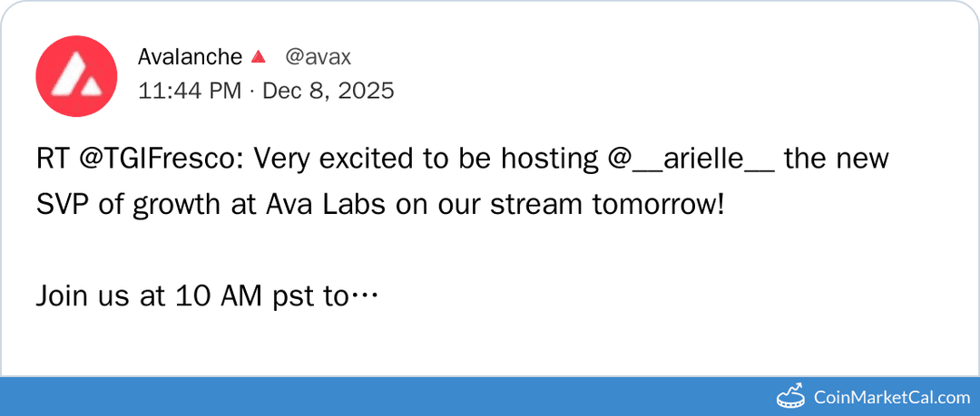 Avalanche: The Jerry Foundation Team Update