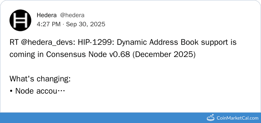 Hedera Consensus Node V0.68 Upgrade