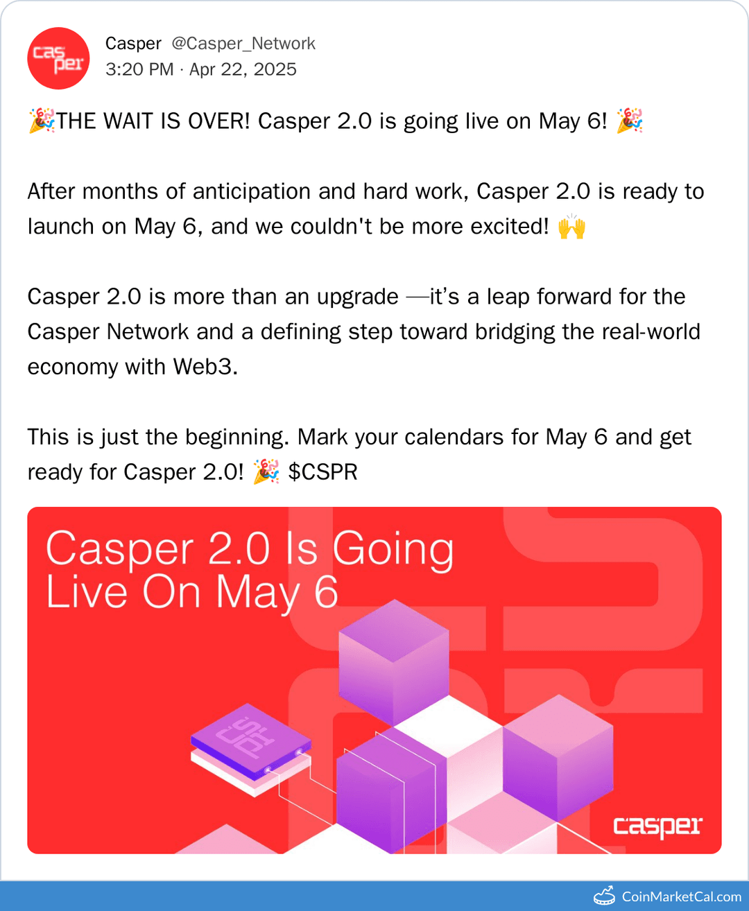 Casper Network Casper 2.0 Launch