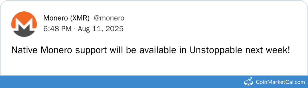 Monero Native Support in Unstoppable Wallet