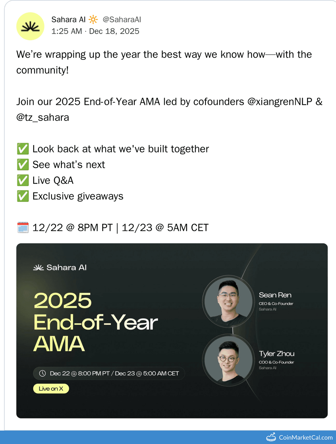 Sahara AI End-of-Year AMA
