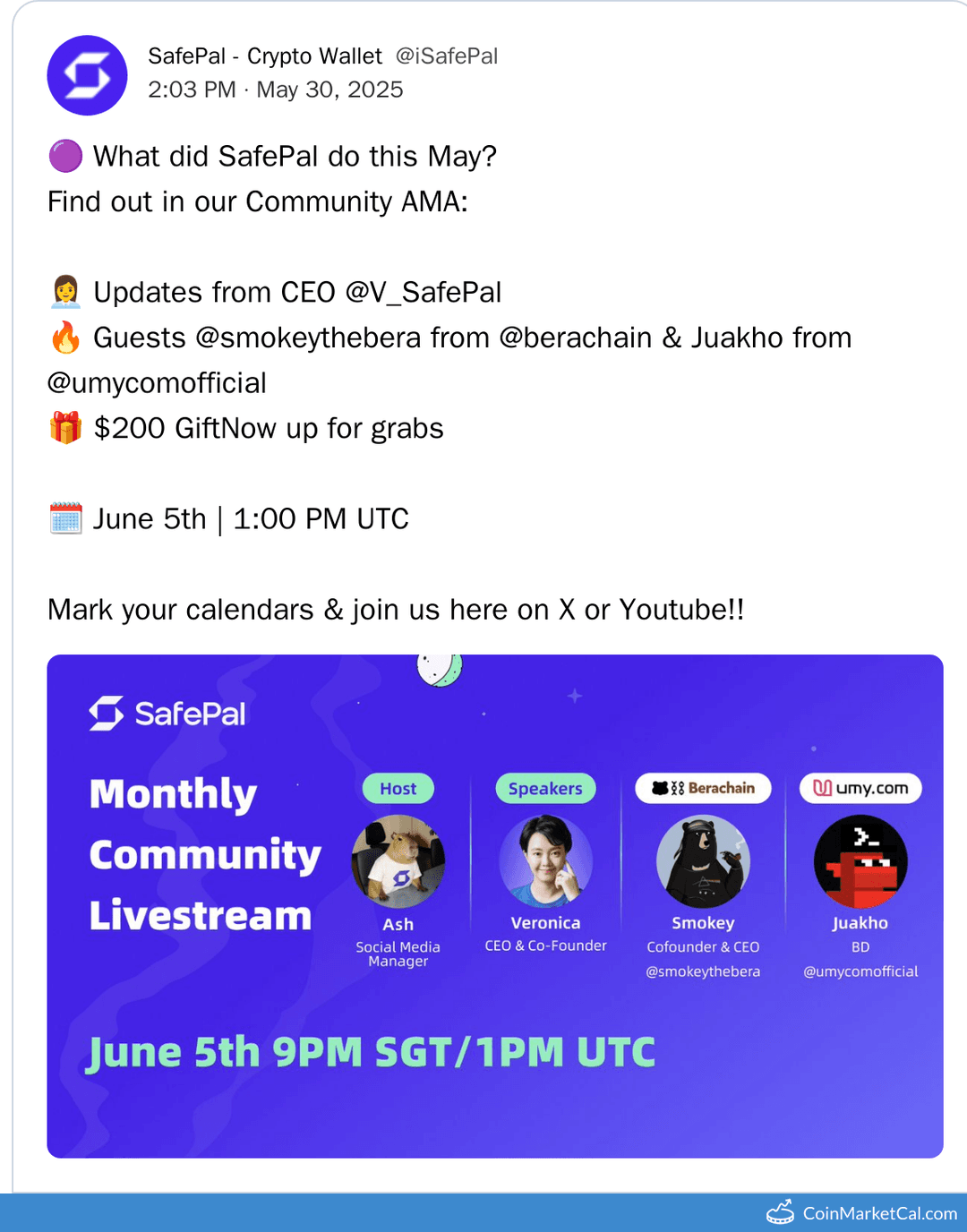 SafePal Community AMA Livestream