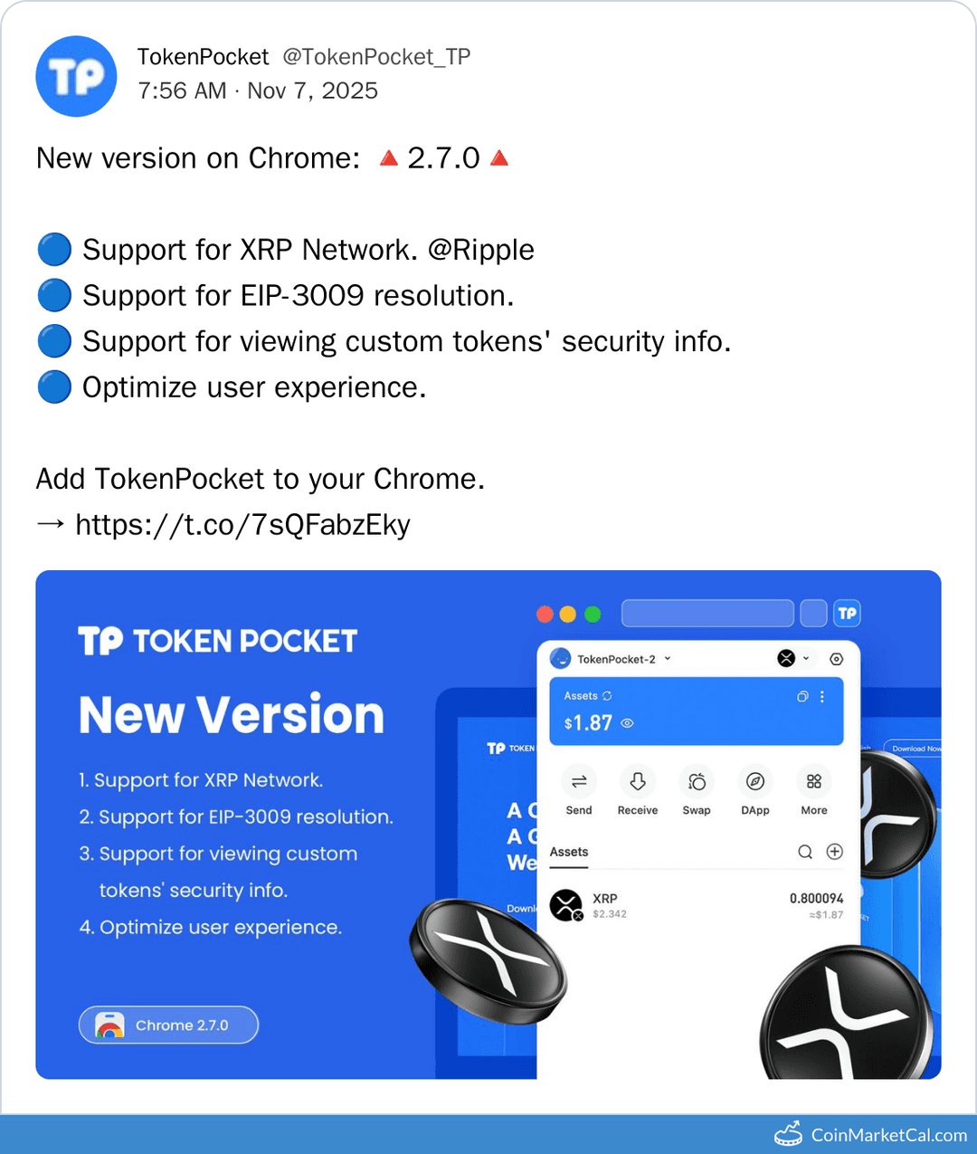 TokenPocket Token V2.7.0 Release