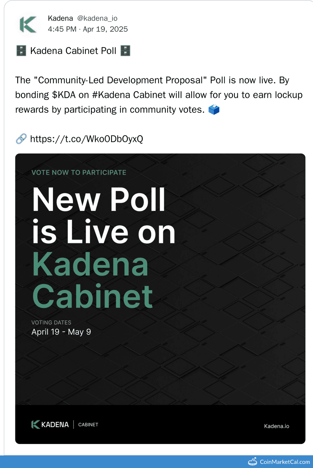 Kadena Community Dev Vote