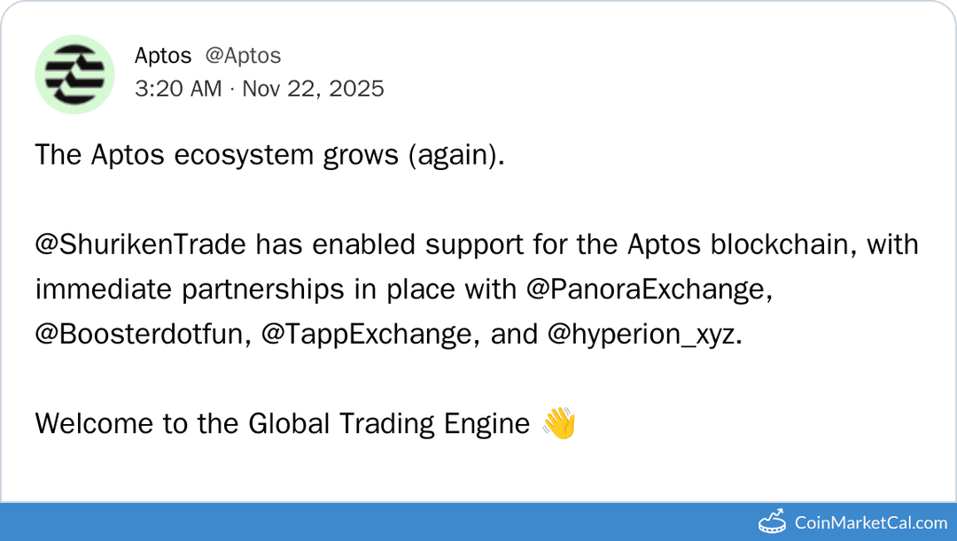 Aptos Shuriken Listing