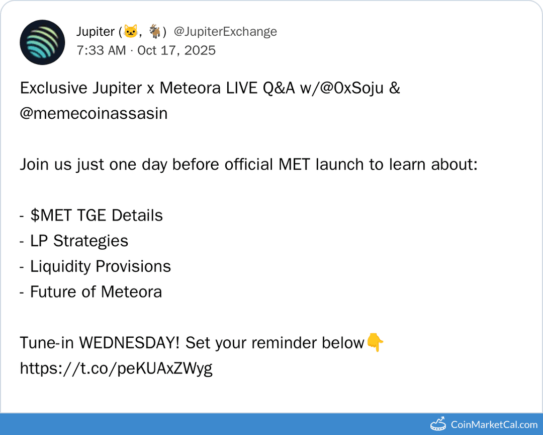 Jupiter & Meteora AMA