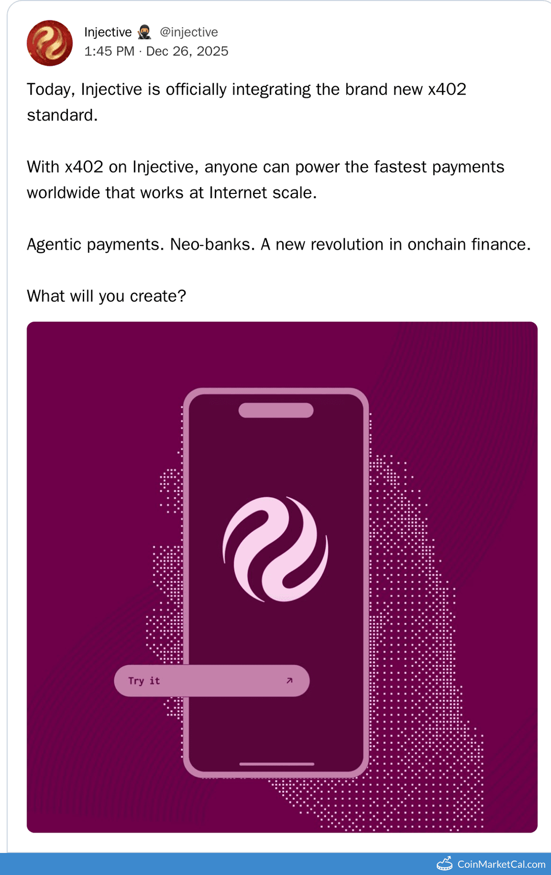 Injective x402 Standard Integration
