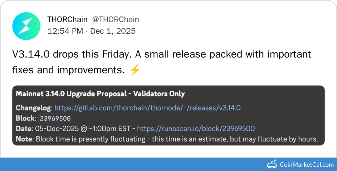 THORChain V3.14.0 Release