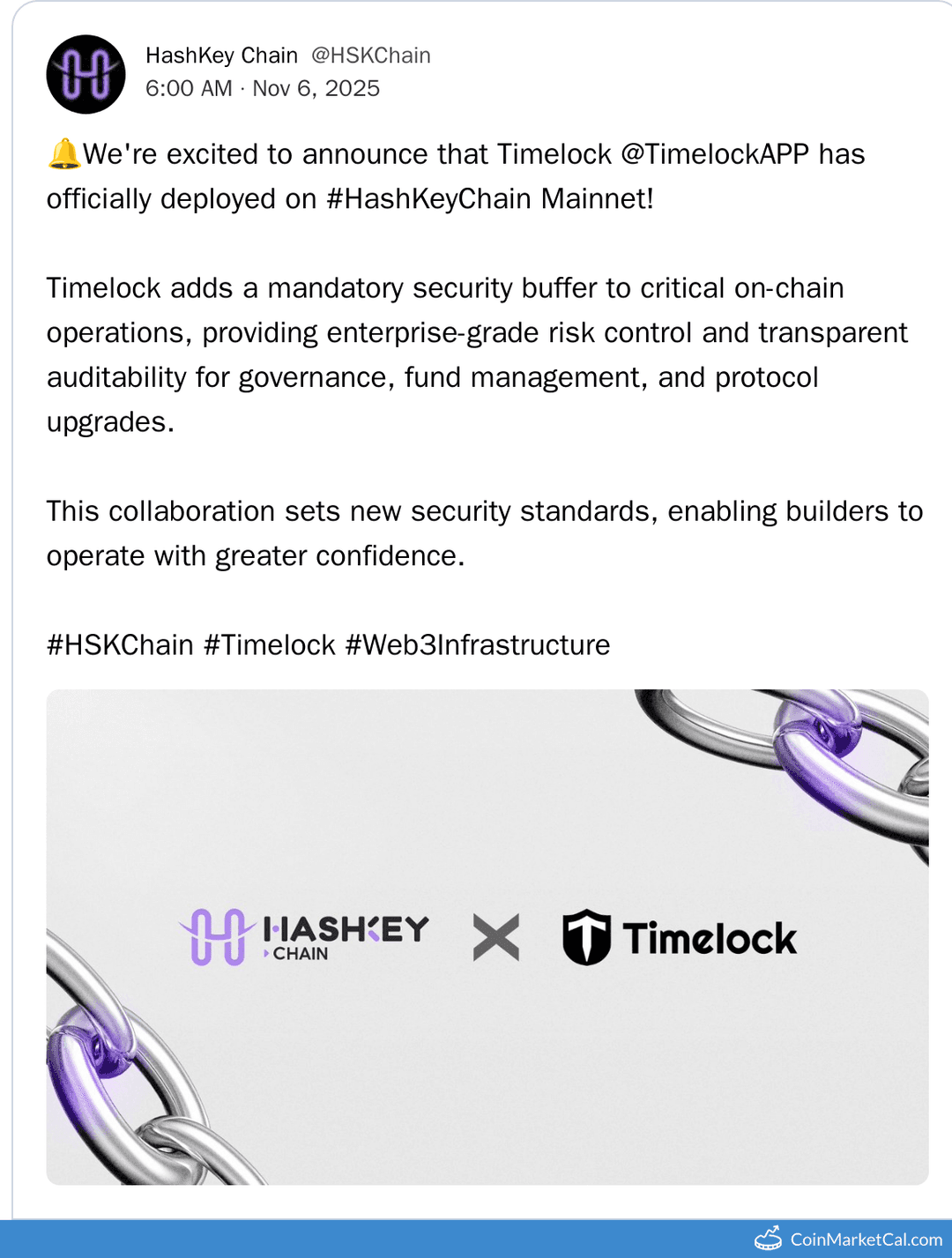 HashKey Platform Token Timelock Deployment