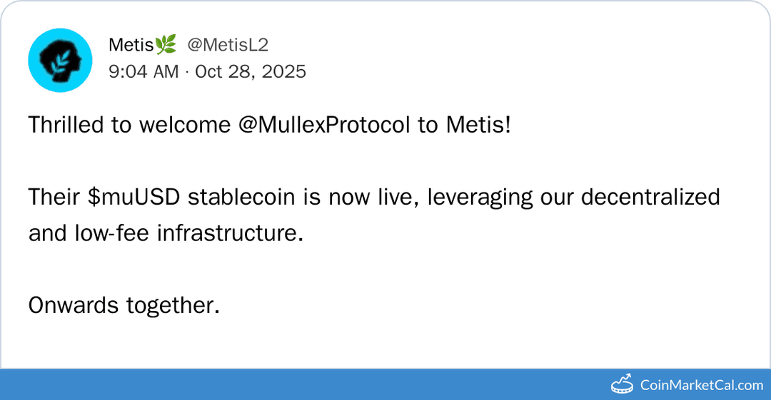 MullexProtocol Launches muUSD Stablecoin on Metis