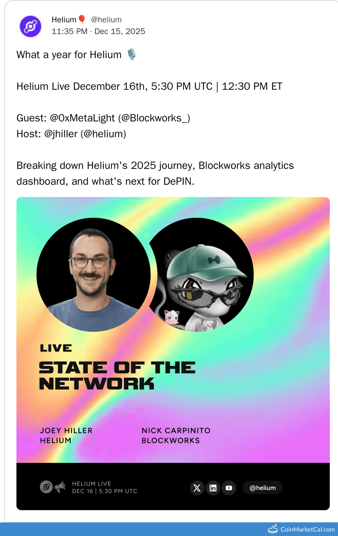 Helium Live: Breaking Down 2025 Journey