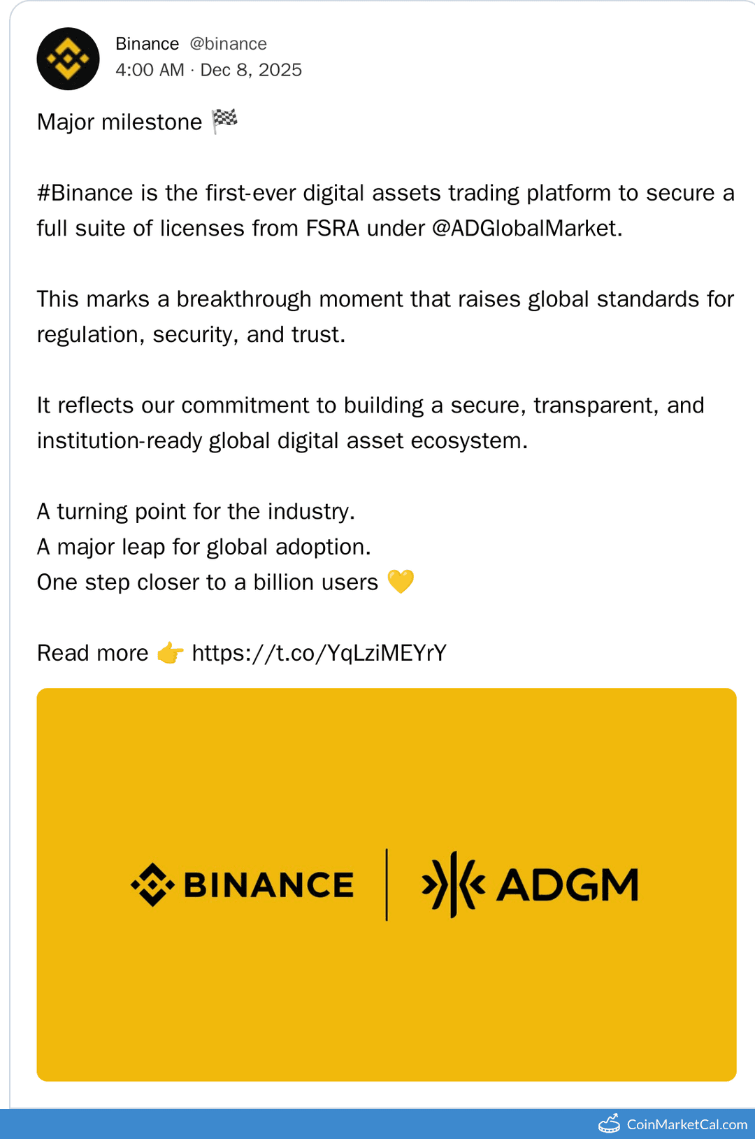Binance FSRA Licenses