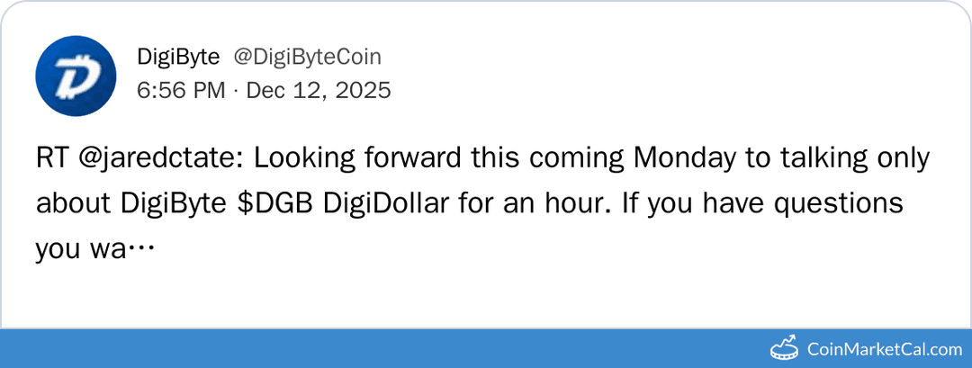 DigiByte DigiDollar Hour AMA