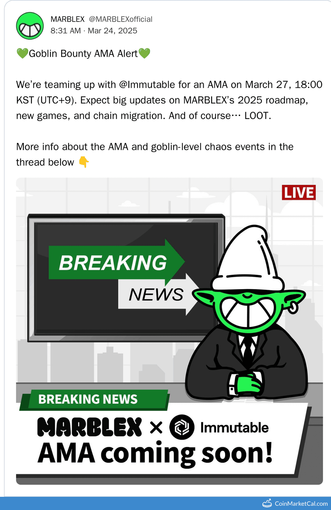 MARBLEX & Immutable AMA