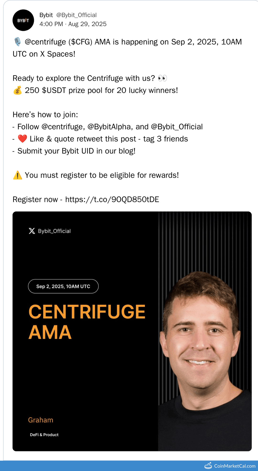 Centrifuge AMA with Bybit