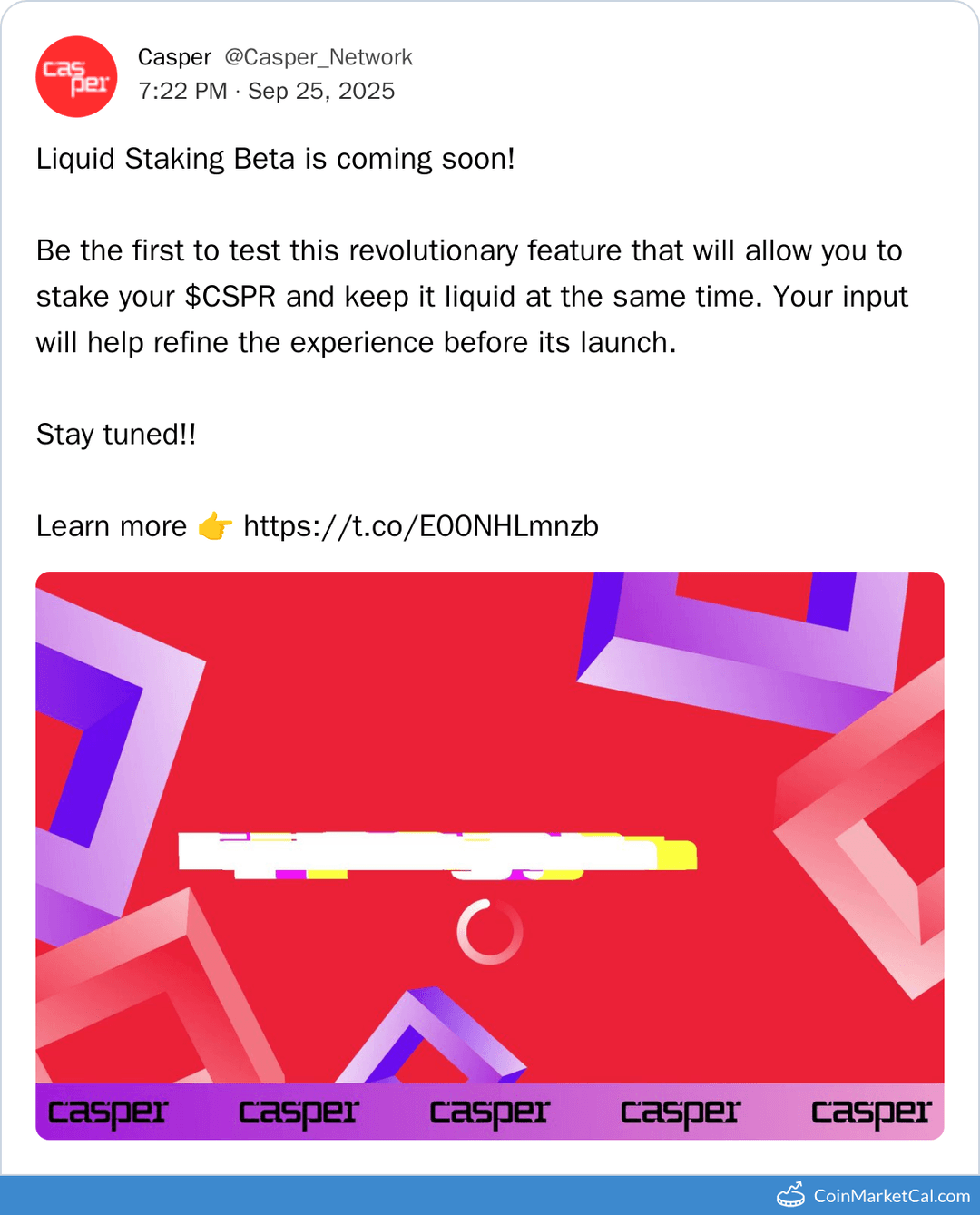 Casper Network Liquid Staking Beta ANN