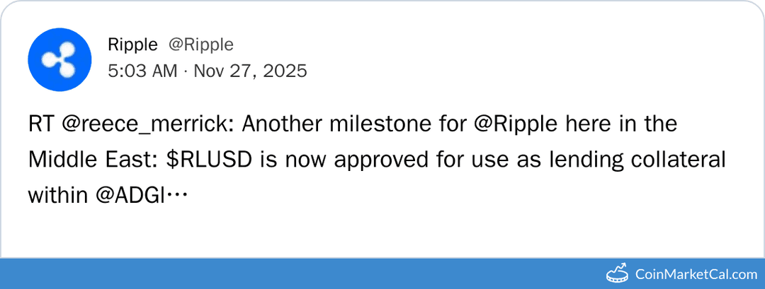 Ripple: ADGM Approves RLUSD as Lending Collateral