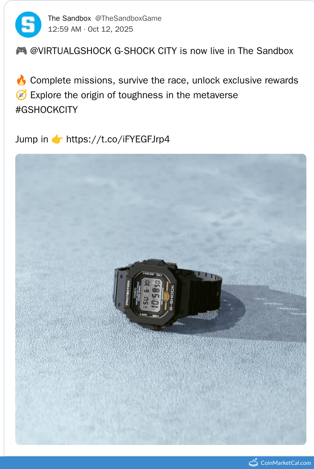 Casio G-SHOCK City in The Sandbox Metaverse
