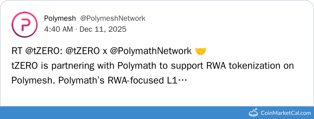 TZERO & Polymath Partnership for RWA Tokenization