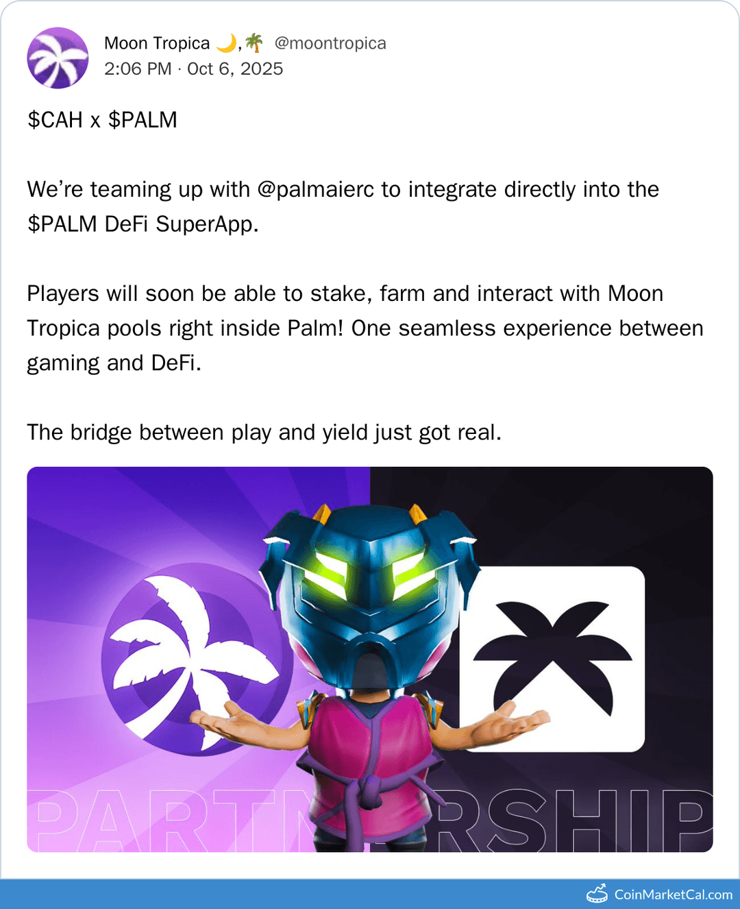 Moon Tropica CAH x PALM Partnership