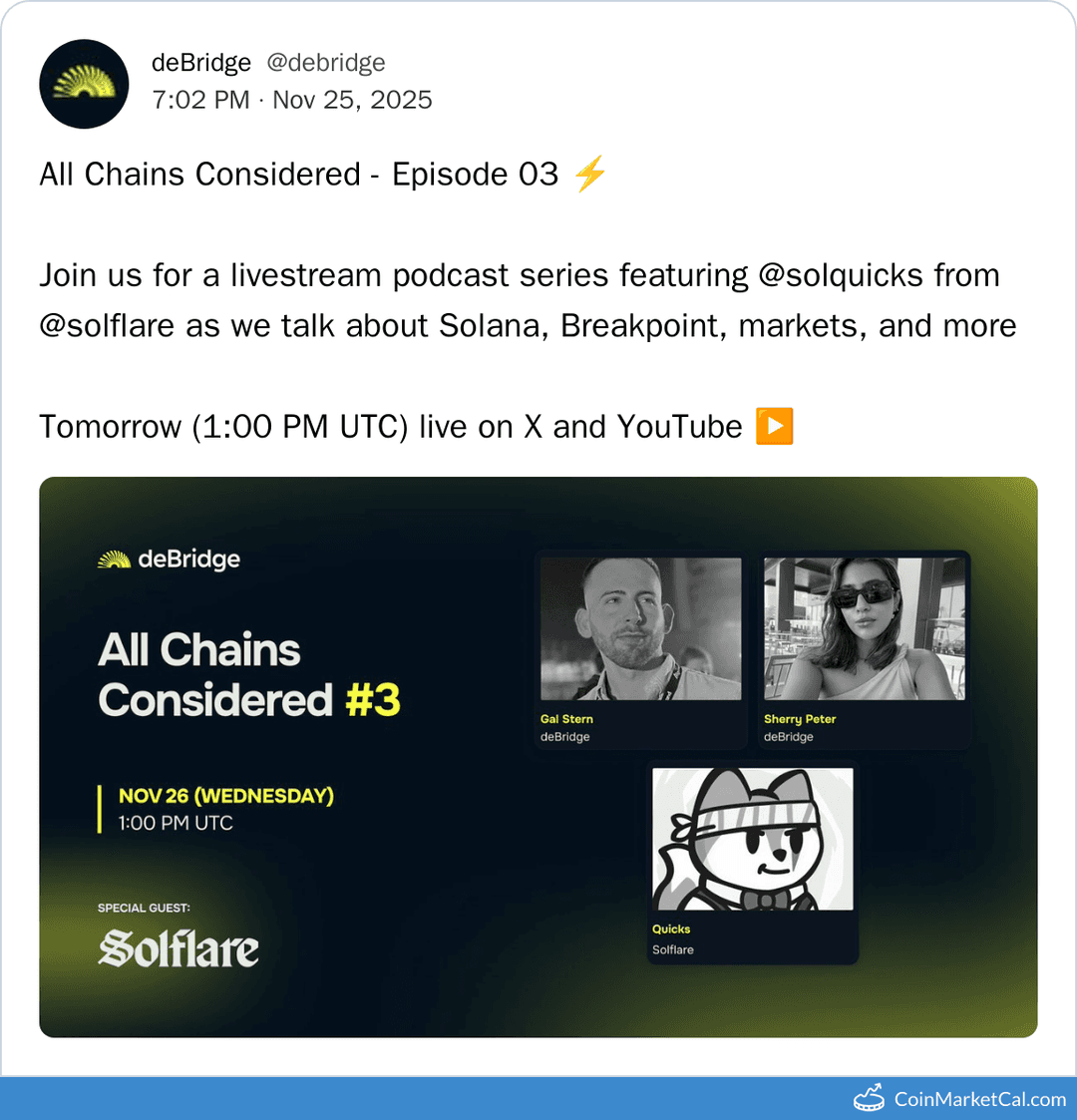 deBridge All Chains Considered E03 Livestream