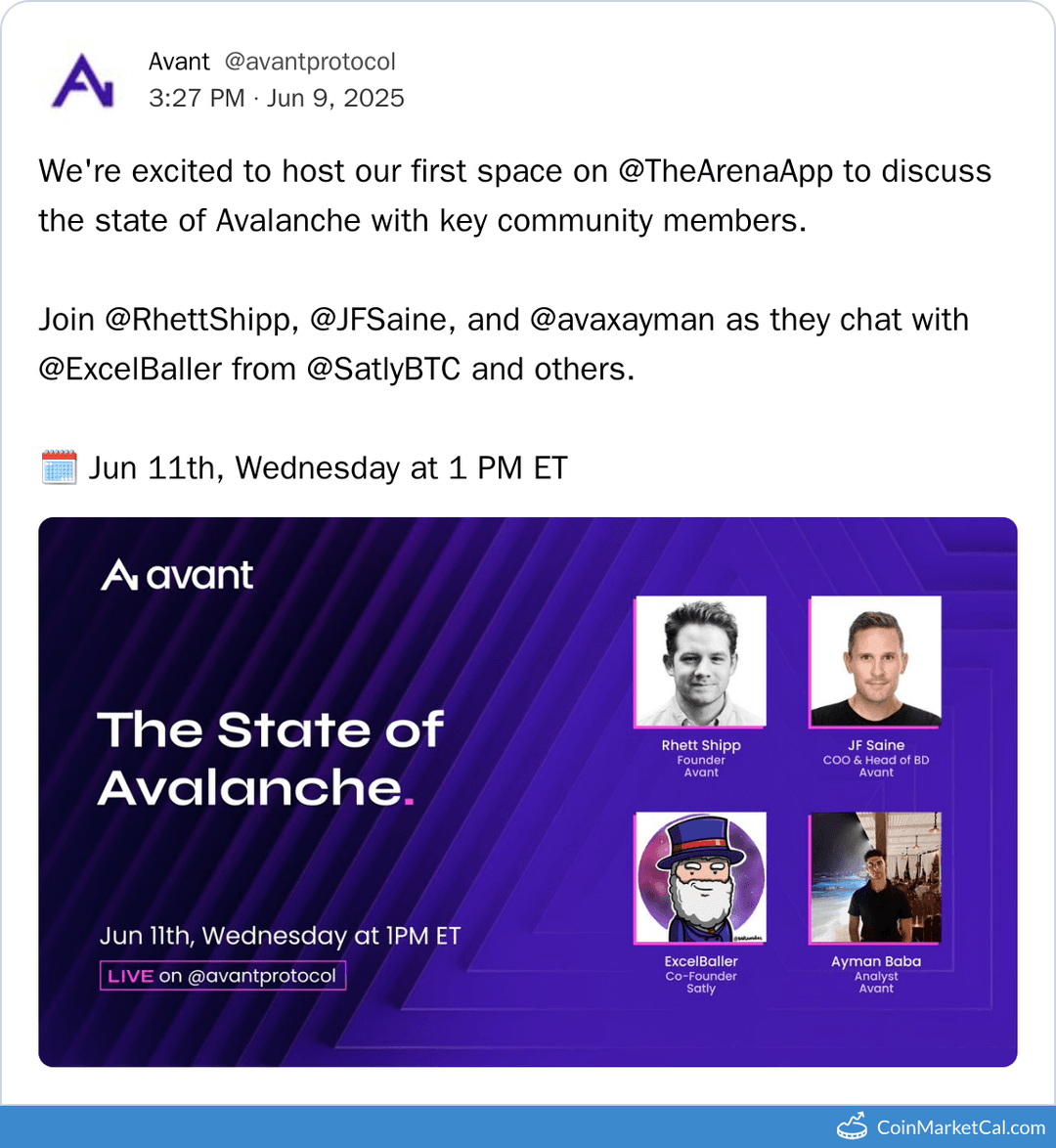 State of Avalanche Live Discussion