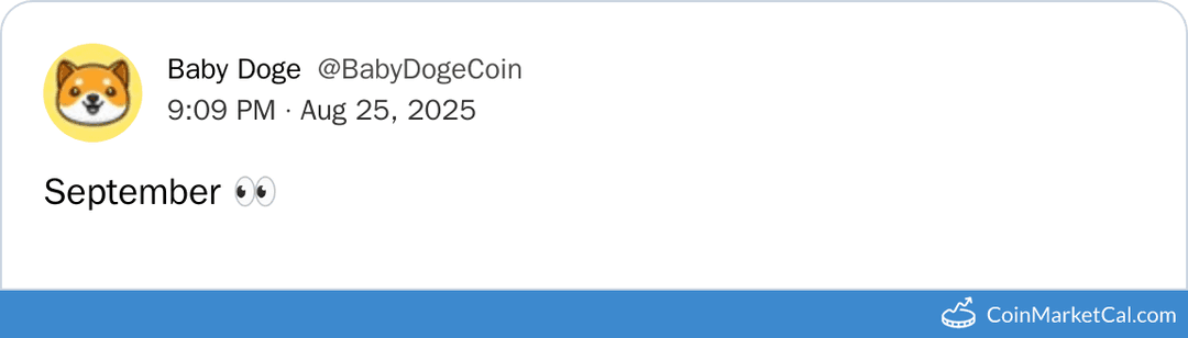 Baby Doge Coin Announcement