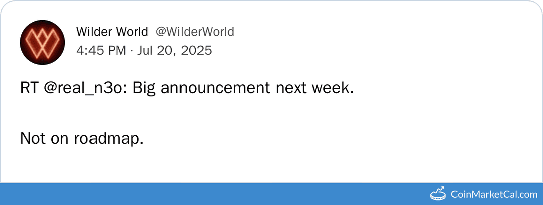 Big Announcement from Wilder World