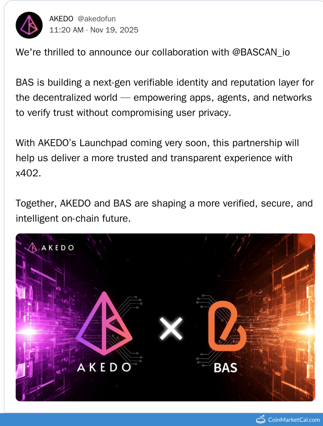 AKEDO x BAS Partnership Announcement