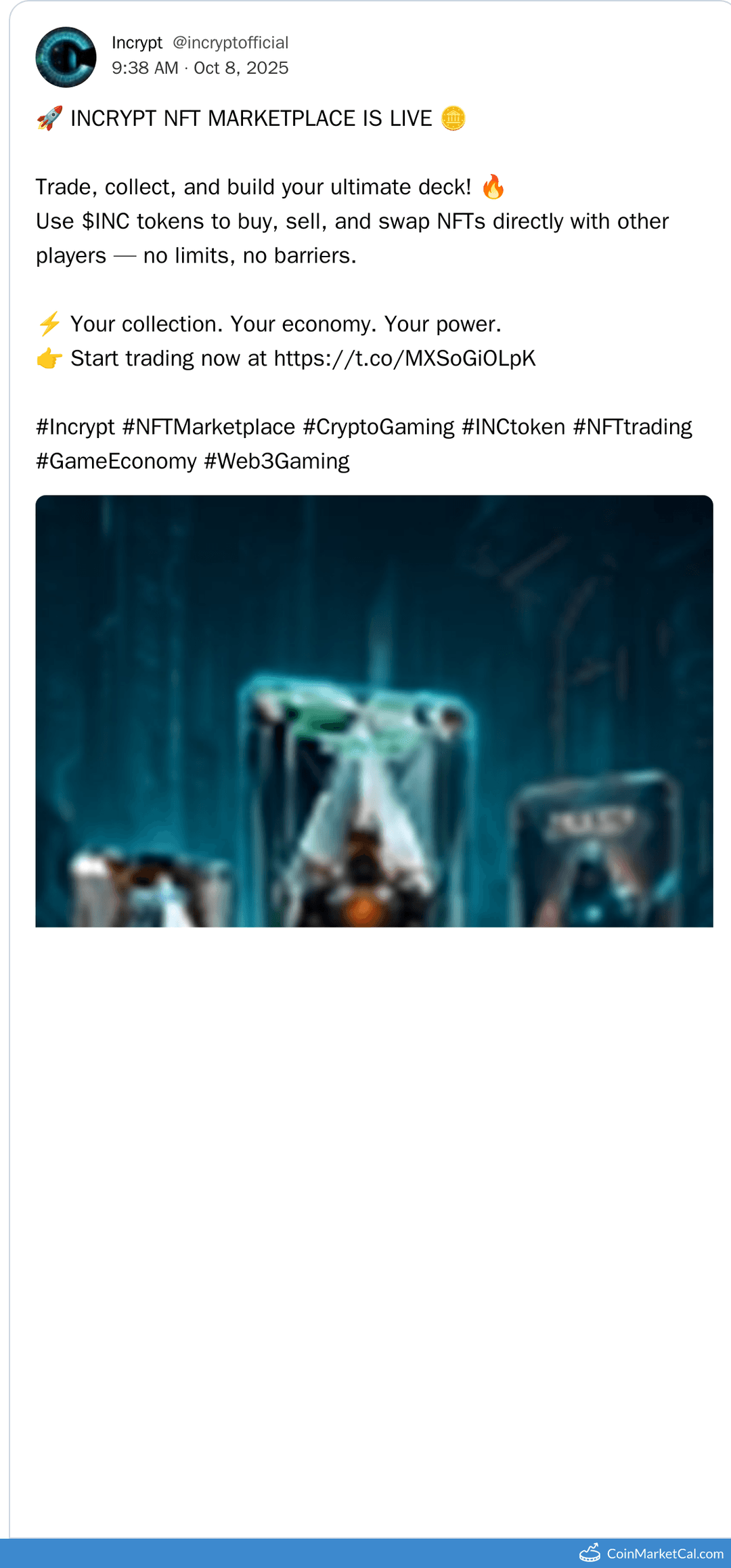 Incrypt NFT Marketplace Launch