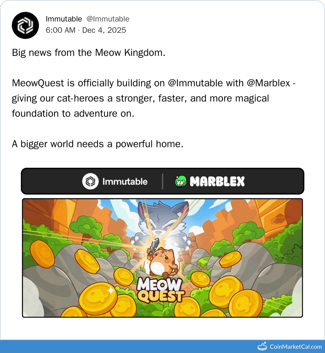 Immutable Partnership with MeowQuest