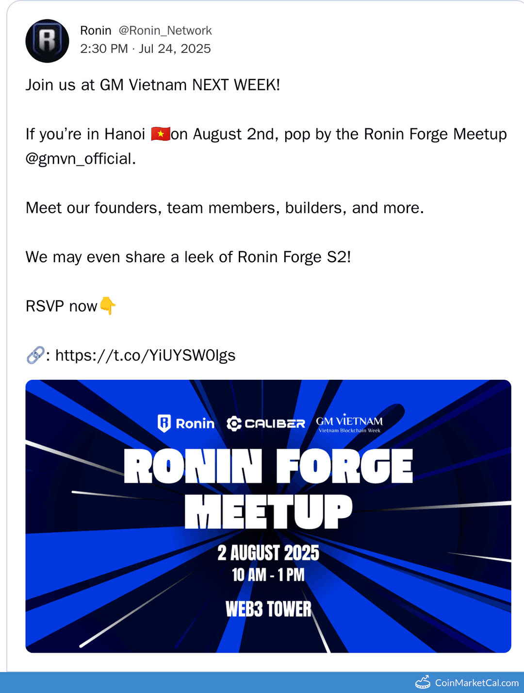 Ronin Forge Meetup