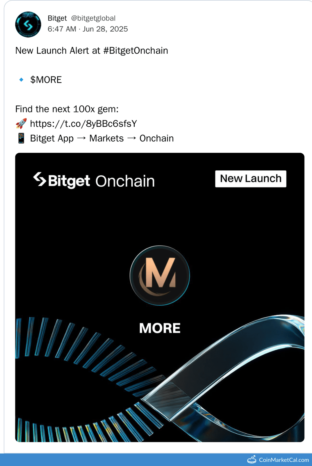 Bitget Onchain $MORE Token Launch