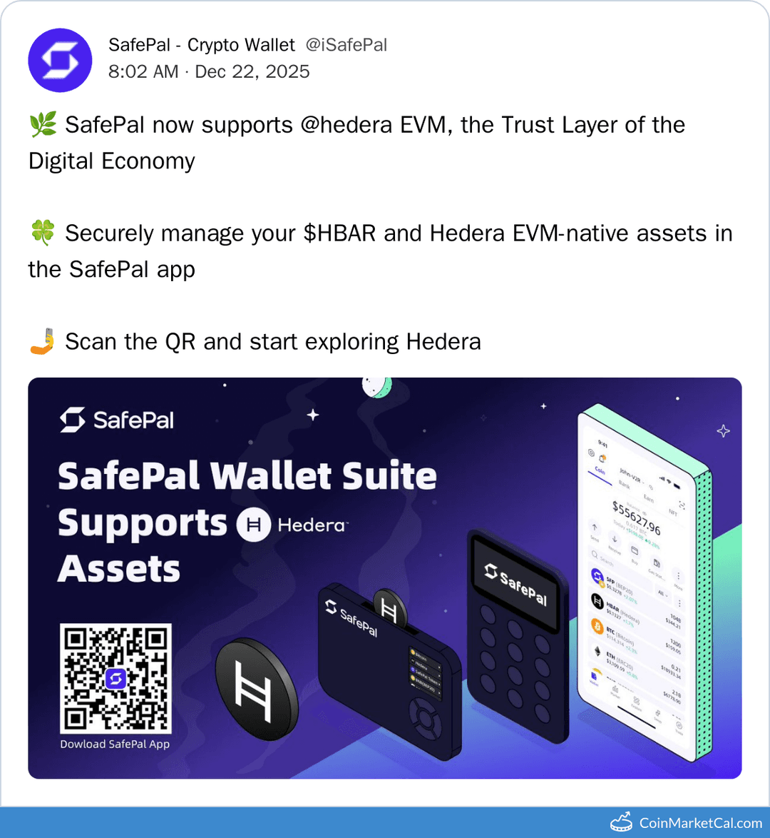 SafePal Hedera EVM Integration