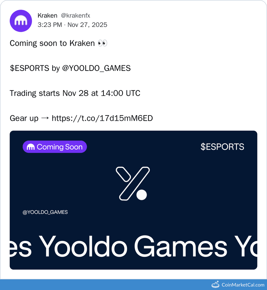 Kraken Listing Yooldo Games